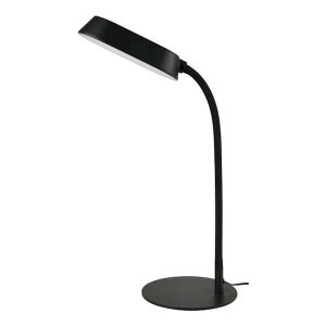 Лампа настільна 10W 3000K/4000K6500K DIM чорна метал PANAN DISK METAL
