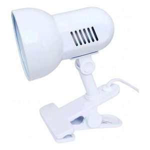 Лампа настільна кліпса PANAN CLASSIC CLIP E27, 40Вт, біла, метал/пластик