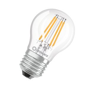 Лампа ЛЕД філаментна  4,2W 2700K 470lm E27 CL P40 DIM 10X1 (3 роки) "LEDVANCE"