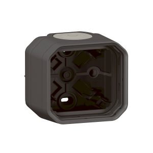 Коробка накладна 1-постова " PLEXO " антрацит