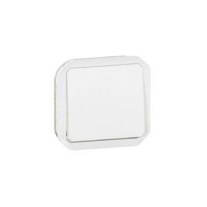Вимикач 1-кл. внутр. прохідний з НВ контактом IP55 " PLEXO " білий (10А)