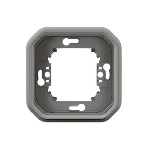 Рамка-супорт 1-постова вбудований сірий PLEXO