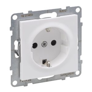 Розетка 1-а З/К внутр. 16А, 250 В гвинтові клеми Suno білий