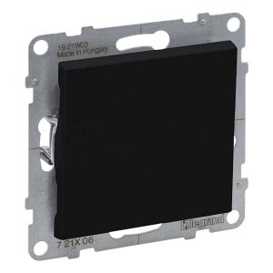 Вимикач 1-кл. внутр. прохідний 10А автоматичні клеми SUNO чорний