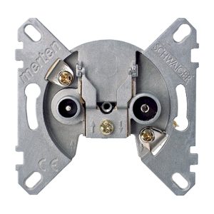 Механізм розетки TV/R+SAT кінцева подвійна Merten