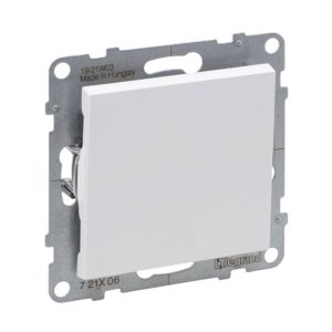 Вимикач 1-кл. внутр. прохідний 10А автоматичні клеми SUNO білий