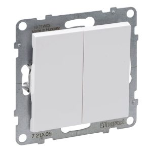 Вимикач 2-кл. внутр. 10А автоматичні клеми SUNO білий