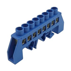 Шина універсальна  ізол. «N» на DIN-рейку ШЛУ8х12-8 синій