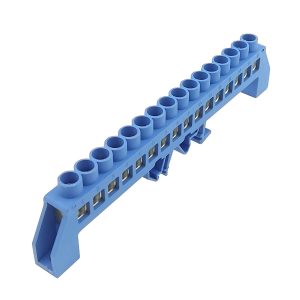 Шина універсальна  ізол. «N» на DIN-рейку ШЛУ8х12-16 синій