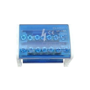 Шина «N» на DIN-рейку в корпусі ШНК2х7 синій