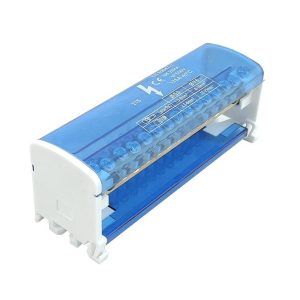 Шина «N» на DIN-рейку в корпусі ШНК2х15 синій