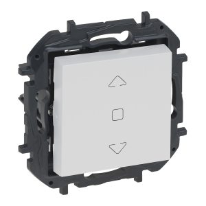 Вимикач жалюзі внутр. кнопковий 2-позиційний 6А, 250 В NILOE STEP білий