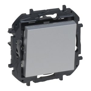 Вимикач 1-кл. внутр. прохідний 10А автоматичні клеми NILOE STEP алюміній