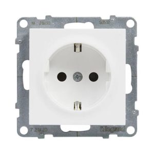 Розетка 1-а З/К внутр. зі шторками 16А, 250 В автоматичні клеми SUNO білий