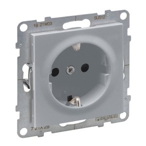 Розетка 1-а без З/К внутр. 16А, 250 В гвинтові клеми SUNO алюміній