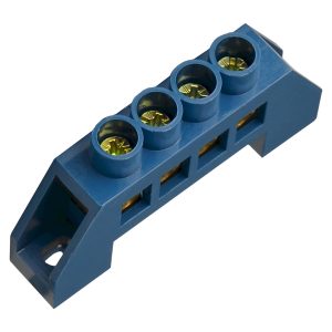 Нулевая шина в пластиковом корпусе BC-6В 4 отв. (8*12)