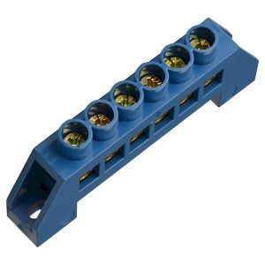 Нулевая шина в пластиковом корпусе BC-6В 6 отв. (8*12)