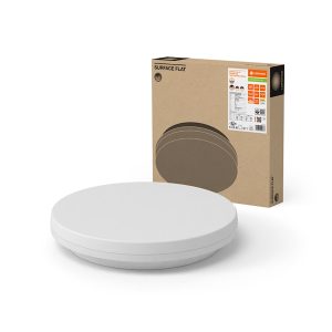 ДПП ЛЕД 12-19W 3000-4000K 1660-2660Lm (5 років) IP54 SURFACE FLAT ROUND "Ledvance"