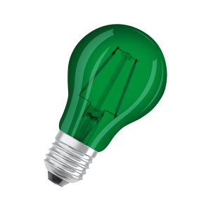 Лампа ЛЕД класична  2,5W 45lm E27 SCLA15 GNE276XBLI1 green (3 роки) "OSRAM"