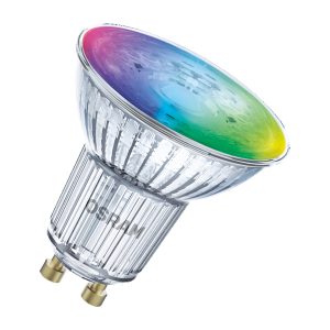 Лампа ЛЕД куля  5W 2700-6500K 350lm GU10 SMARTWIFI PAR16 230V RGBW FR 4X1 (3 роки) "OSRAM"