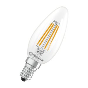 Лампа ЛЕД філаментна  3,4W 2700К 470lm E14 CL B40 DIM 230V FIL 6X1 (3 роки) "OSRAM"