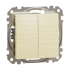 Вимикач 2-кл. внутр. "Sedna Elements" Береза