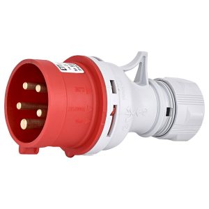 Вилка 015 переносна 3Р+PЕ+N 16А 400В IP44 EV-1653 N (16A, 400V, 3P+N+PE)