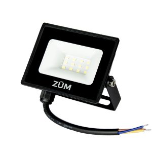Прожектор ЛЕД   10W 6400К 900Lm IP66 ZUM F02-10 (1 рік) "Євросвітло"