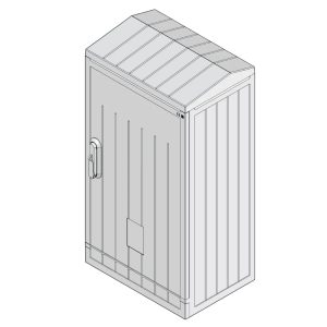Щит пласт. ЩМПп 823х529хГ320 KVR 80-53-32 P IP54 1 дв, похилий дах, поліестер "ЕТІ"
