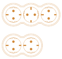 Універсальні подовжувачі та адаптери Legrand