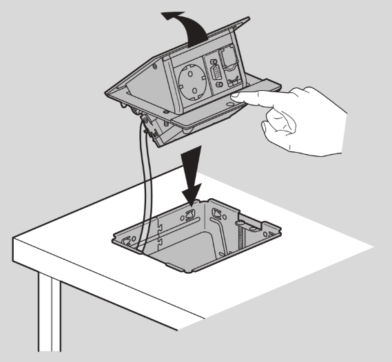 Висувні розеткові лючки POP UP від Legrand