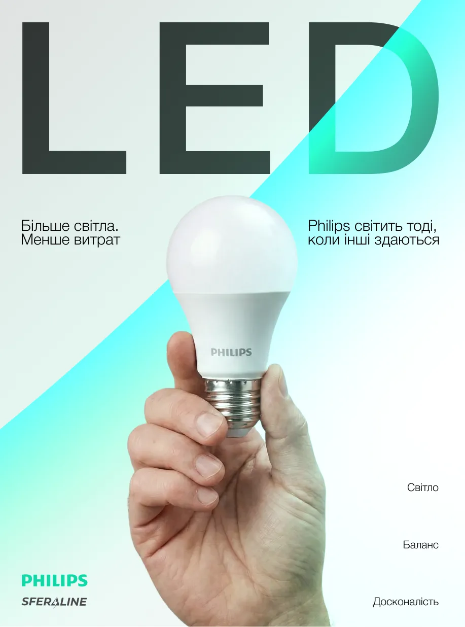 Світлодіодне освітлення Philips | Лампи, світильники та прожектори