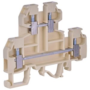 Клема гвинтова дворівнева VS 2.5 NA (2,5 mm2_бежева)