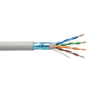 Кабель FTP cat.5e 4х2х0,51 AWG 200МГц (бухта 305м) КПВЕ-ВП сірий (Одескабель)