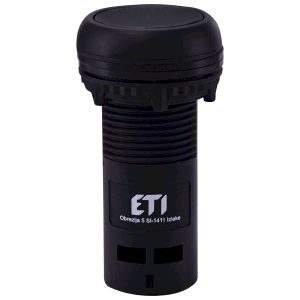 Кнопка моноблочна заглиблена ECF-01-C (1NC, чорна)