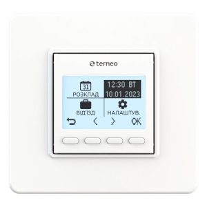 Терморегулятор Terneo pro програмований для теплої підлоги 16А 3000 ВА, підл 5-60 С пов.5-35°С R10-3