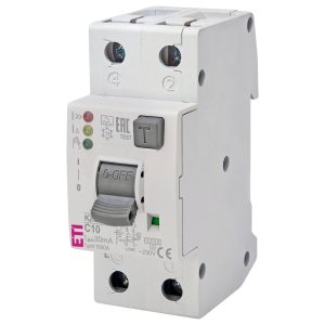 Диференційний вимикач KZS-2M2p EDI C 10/0,03 тип A (10kA)