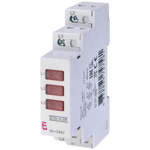 Індикатор наявності напруги трифазний SON H-3R (3x червоний LED)