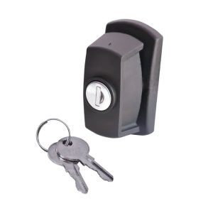 Замок трьохточковий, для шаф більш 1000мм, ручка пластик) LK-CB1333-25-50