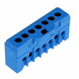 Клемник ESC-QBLOK7001 (синій, 10/16 мм2, 7 підключ.)