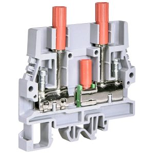 Клема гвинтова вимірювальна ESC-SCB.6/DD (6 мм2, з роз'ємами, для вимір. напруги, сіра)
