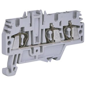 Клема пружинна ESP-HMM.2/1+2 (2 мм2, сіра, 1вх.+2вих.)