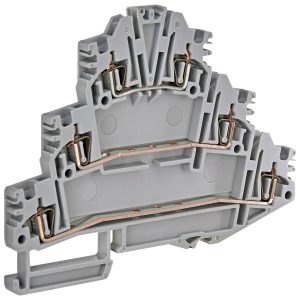 Клема пружинна трирівнева ЕSP3-HLD.2 (2,5 мм2, 3-уровн., сіра)