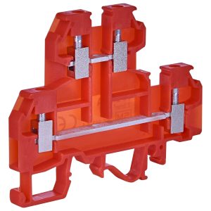 Клема гвинтова-живлення дворівнева VS 2.5 NA + (2,5 mm2_червона)