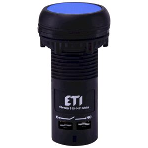 Кнопка моноблочна заглиблена ECF-10-B (1NO, синя)