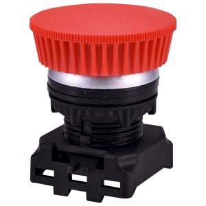 Кнопка-модуль грибок EGM-P-RCh (без фікс., червона/хром)