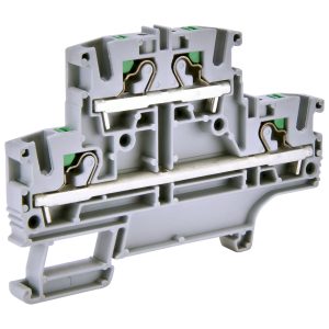 Клемма пружинна дворівнева ESH-EFD.4 (4 мм2, сіра, push-in)