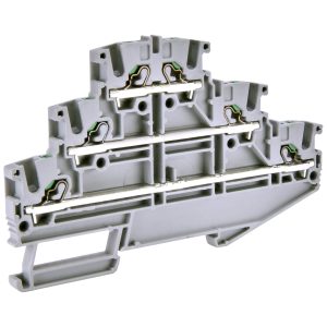 Клема пружинна трирівнева ESH-EFT.2 (2,5 мм2, сіра, push-in)