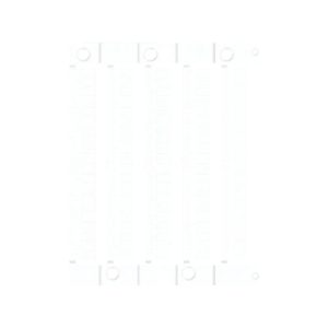 Маркувальна пластина ES-TAP2715W під шильд (27х15мм, 24 шт, ПВХ, біла)