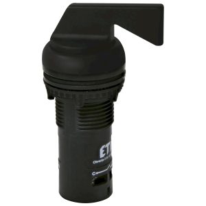Поворотный переключатель, моноблок ECS2L-N30-10 (1НО, 2-х поз., с фикс. 0-1, 30°, черн., с длинной рукояткой)